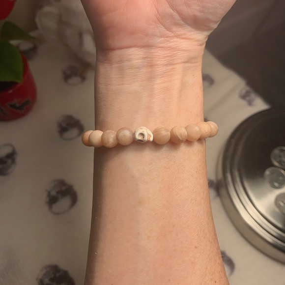 Natural Pink Sunstone Moonstone healing bracelet - Picture 4 of 4